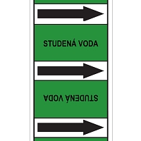 Značení potrubí, studená voda